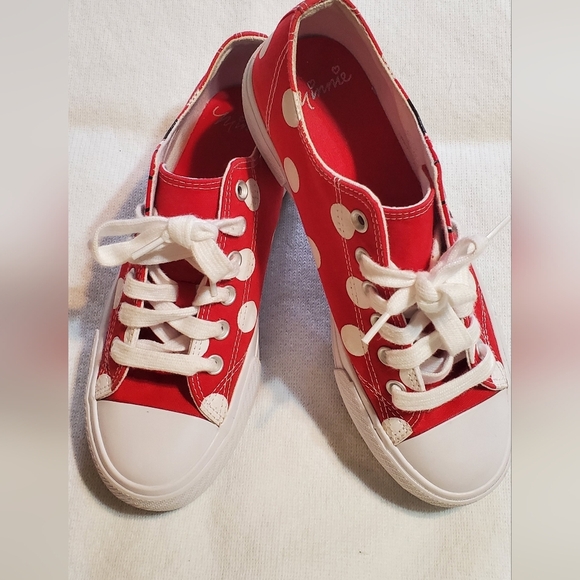 Disney Red and White Minnie Mouse Women's Sneakers - Picture 6 of 6